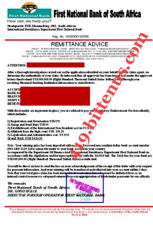 Remittance advice